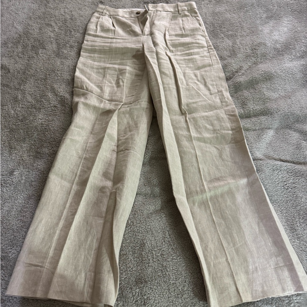 Banana Republic Beige Wide Leg Pants